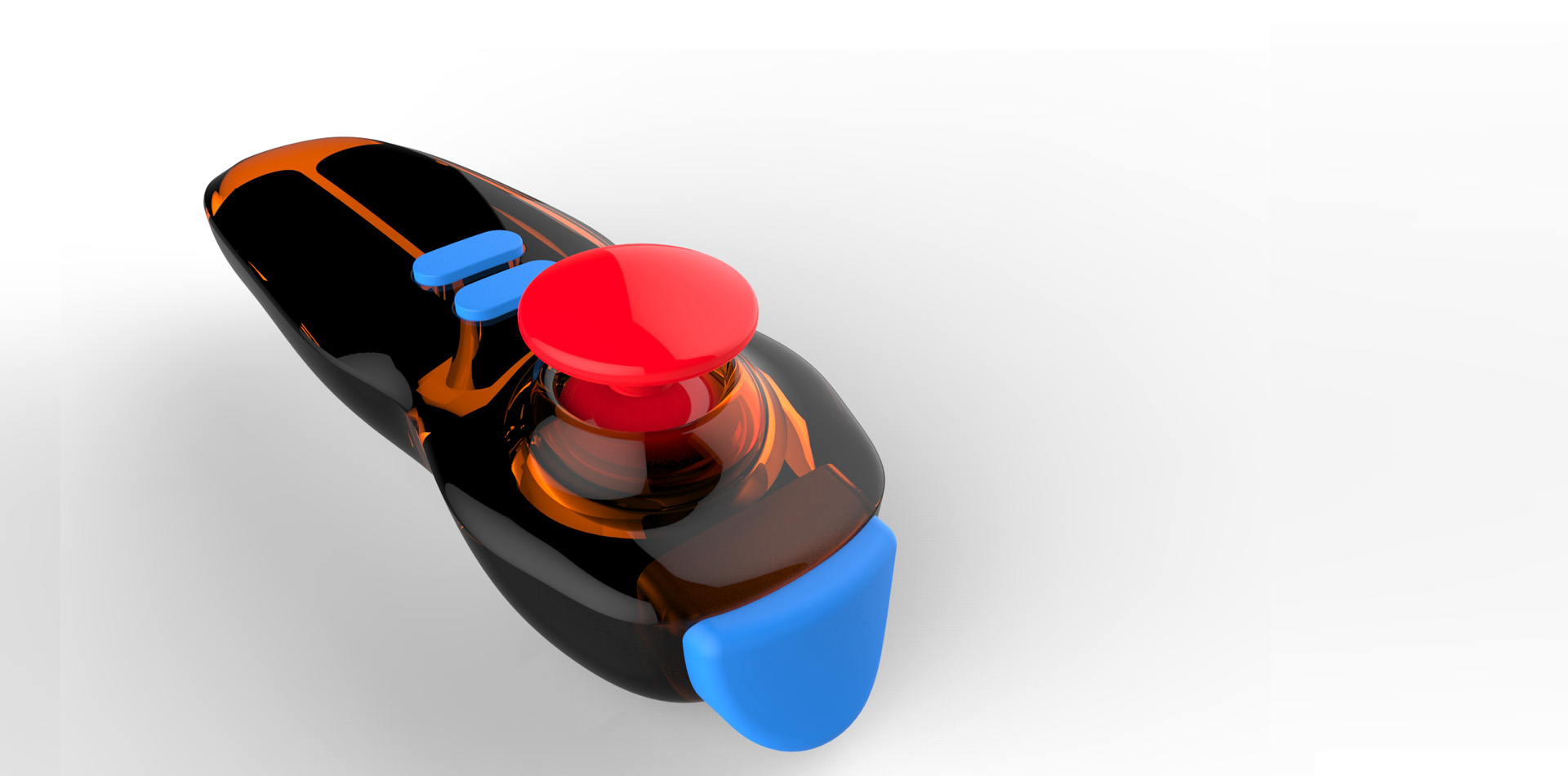 遥控器-外观-结构-建模-渲染