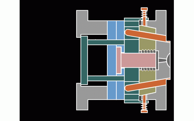 哈夫式脱螺纹加推板机构顶出球盟会官网登录入口-深圳市球盟会官网登录入口厂整理提供